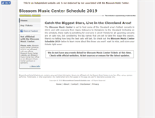 Tablet Screenshot of blossommusiccenterschedule.com